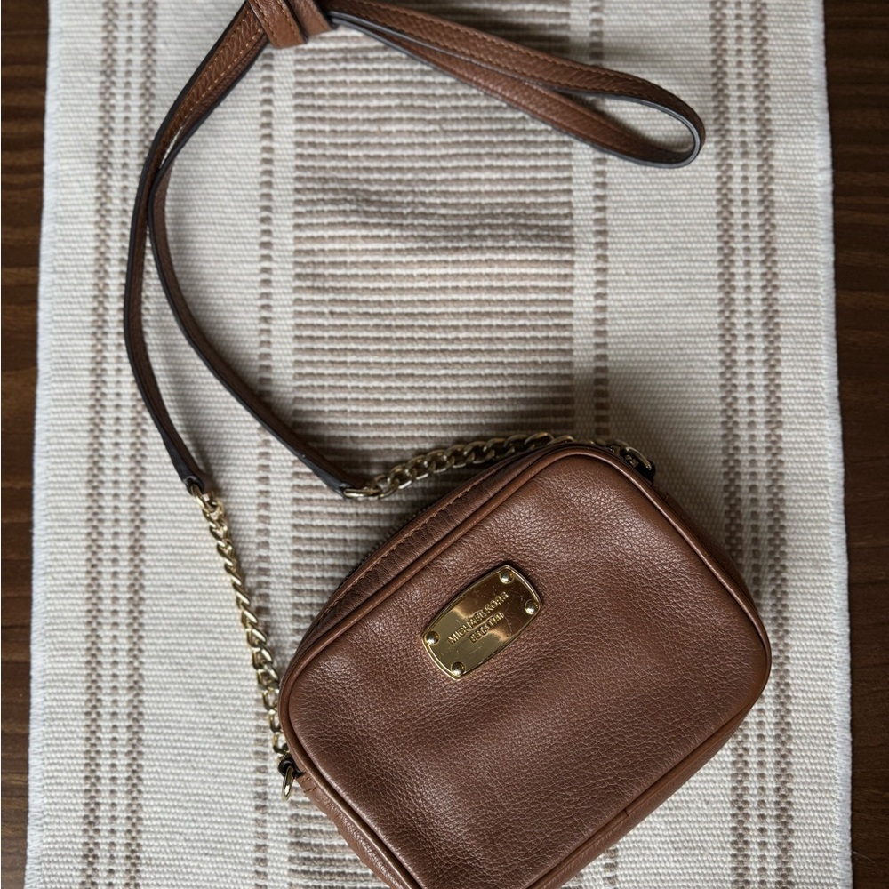 Michael Kors pebbled leather mini crossbody bag